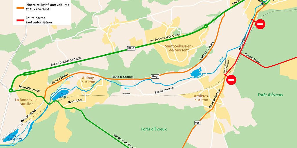 Plan-cheminement-voiture Plan cheminement voiture