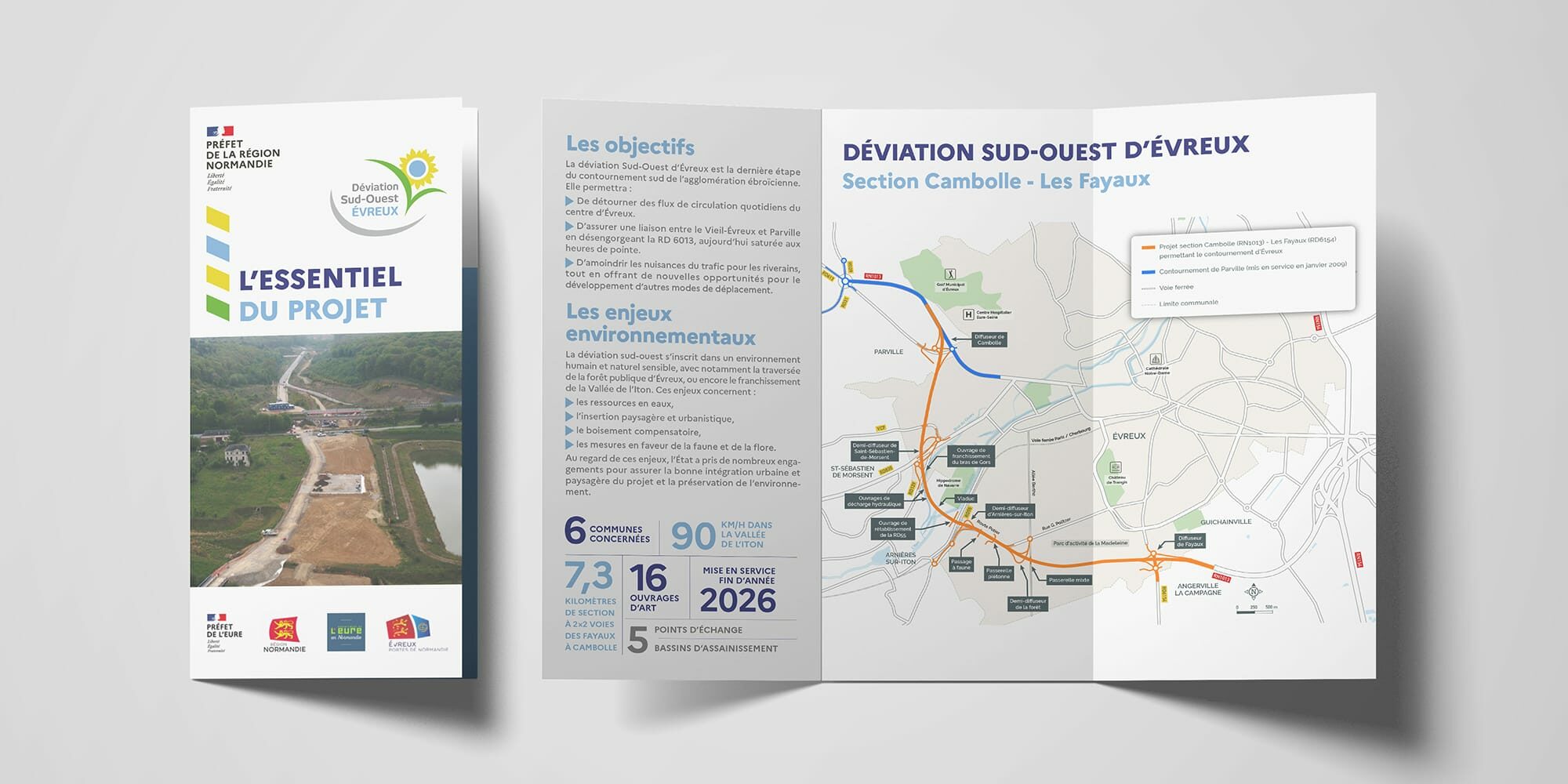 3-volets Dépliant 3 volets du projet