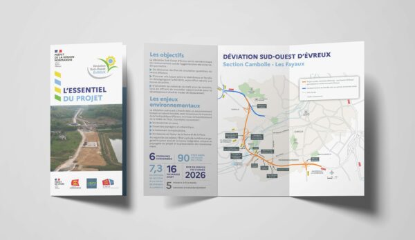 3-volets Dépliant 3 volets du projet